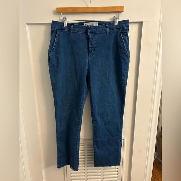 Frank & Eileen Wicklow Italian denim crop jeans size 12 - Picture 1 of 8